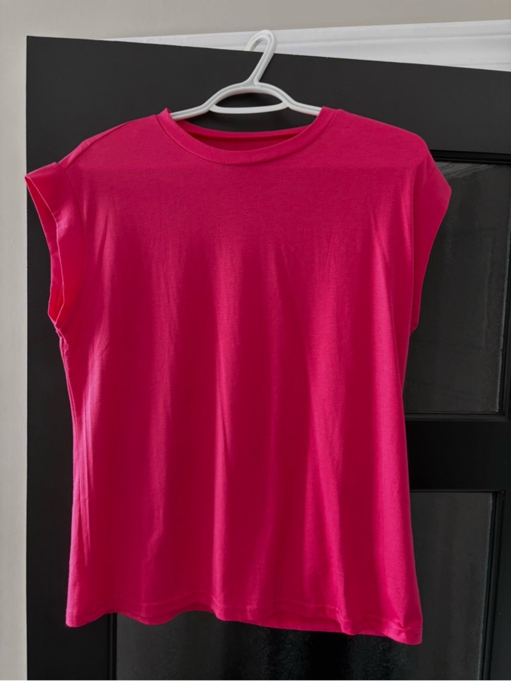 Women’s Short Sleeve Crewneck Top - Hot Pink